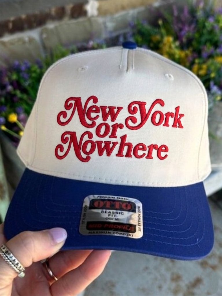 New York Hat Cap New York Cap Nyc Basketball Cap New York Or Nowhere Hat